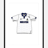 Shop 1992 TOTTENHAM HOTSPUR FC – #1 - Digital Print, classic football shirts, vintage football shirts & retro soccer jerseys at Cult Kits