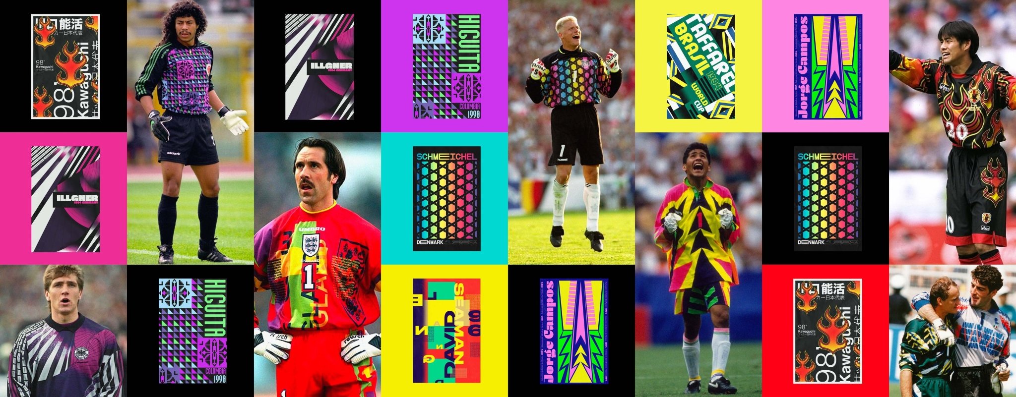 90'S GOALKEEPER SHIRTS IN PRINT BY NICOLAS MARDONES - Cult Kits