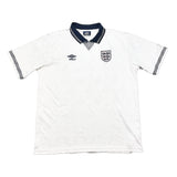 1990 ENGLAND #19 *REISSUE* HOME SHIRT (XXL) UMBRO