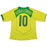 2004/06 Brazil Ronaldinho #10 Home Shirt (L) Nike