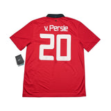 2013/14 MANCHESTER UNITED V.PERSIE #20 *BNWT* HOME SHIRT (L) NIKE