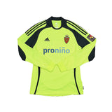 2010/11 REAL ZARAGOZA PAREDES #3 *PLAYER ISSUE* L/S AWAY SHIRT (M) ADIDAS