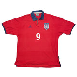 1999/01 England Shearer #9 Away Shirt (L) Umbro