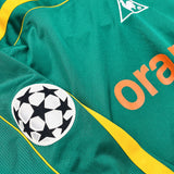 2001/02 NANTES CETTO #35 *MATCH WORN vs MANCHESTER UNITED* EUROPEAN HOME SHIRT (XL) LE COQ