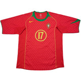 2004/06 PORTUGAL C.RONALDO #17 HOME SHIRT (L) NIKE