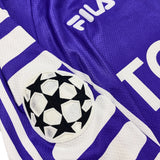 1999/00 FIORENTINA TAROZZI #27 *MATCH WORN vs MANCHESTER UNITED* C/L HOME SHIRT (XL) FILA