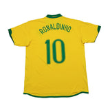 2006/08 BRAZIL RONALDINHO #10 HOME SHIRT (XL) NIKE