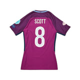 2017/18 Manchester City Scott #8 *Match Issue* Away Shirt (S.Womens) Nike