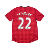 2012/13 Manchester United Scholes #22 Home Shirt (L) Nike