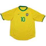 2000/02 Brazil Rivaldo #10 Home Shirt (M) Nike
