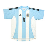 2002/04 ARGENTINA VERON #11 HOME SHIRT (L) ADIDAS