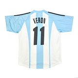 2002/04 ARGENTINA VERON #11 HOME SHIRT (L) ADIDAS