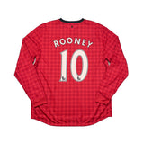 2012/13 MANCHESTER UNITED ROONEY #10 L/S HOME SHIRT (XL) NIKE
