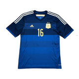 2014/15 ARGENTINA KUN AGUERO #16 AWAY SHIRT (XL) ADIDAS