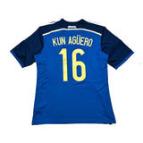2014/15 ARGENTINA KUN AGUERO #16 AWAY SHIRT (XL) ADIDAS