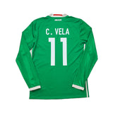 2016/17 Mexico C.Vela #11 L/S Home Shirt (M) Adidas