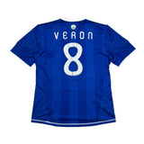 2010/11 ARGENTINA VERON #8 (GREECE v ARGENTINA) AWAY SHIRT (L) ADIDAS