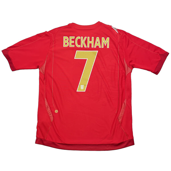 2006/08 England Beckham #7 Away Shirt (XL) Umbro | Cult Kits