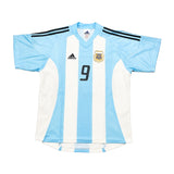 2002/04 Argentina Batistuta #9 Home Shirt (L) Adidas