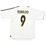 2003/04 Real Madrid Ronaldo #9 Home Shirt (M) Adidas