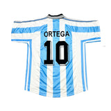 1998 ARGENTINA ORTEGA #10 HOME SHIRT (M) ADIDAS