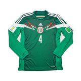 2014 Mexico R.Marquez #4 L/S Home Shirt (M) Adidas