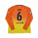 2012/13 Barcelona Xavi #6 L/S Away Shirt (L) Nike