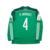 2014 Mexico R.Marquez #4 L/S Home Shirt (M) Adidas