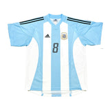 2002/04 ARGENTINA ZANETTI #8 HOME SHIRT (L) ADIDAS