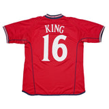 2002/04 ENGLAND KING #16 AWAY SHIRT (M) UMBRO