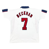 1997/99 England Beckham #7 Home Shirt (XL) Umbro