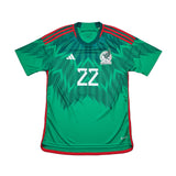 2022/23 MEXICO LOZANO #22 HOME SHIRT (L) ADIDAS