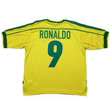1998/00 Brazil Ronaldo #9 Home Shirt (M) Nike