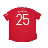2022/23 MANCHESTER UNITED SANCHO #25 *BNWT* AUTHENTIC HOME SHIRT (XXL) ADIDAS