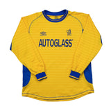 2000/01 CHELSEA ZOLA #25 L/S AWAY SHIRT (L) UMBRO
