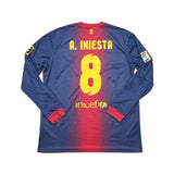 2012/13 Barcelona A.Iniesta #8 L/S Home Shirt (L) Nike