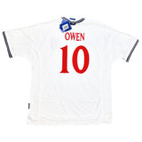 1999/01 ENGLAND OWEN #10 *SIGNED* BNWT HOME SHIRT (XXL) UMBRO