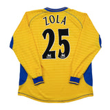 2000/01 CHELSEA ZOLA #25 L/S AWAY SHIRT (L) UMBRO