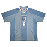 1996/97 ENGLAND GASCOIGNE #8 AWAY SHIRT (XL) UMBRO