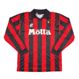 1993/94 AC MILAN L/S HOME SHIRT (M) LOTTO