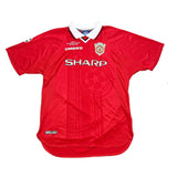 1999 MANCHESTER UNITED COLE #9 *MATCH PREPARED *CHAMPIONS LEAGUE FINAL* HOME SHIRT (XL) UMBRO