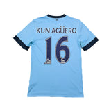 2014/15 Manchester City Kun Aguero #16 Home Shirt (S) Nike