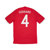 2010/11 ENGLAND GERRARD #4 AWAY SHIRT (M) UMBRO