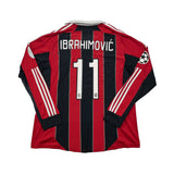 2012/13 AC Milan Ibrahimovic C/L L/S Home Shirt (M) Adidas