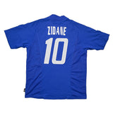2002/04 France Zidane #10 Home Shirt (L) Adidas