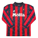 1993/94 AC MILAN L/S HOME SHIRT (M) LOTTO