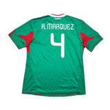 2010 Mexico R.Marquez #4 Home Shirt (XL) Adidas