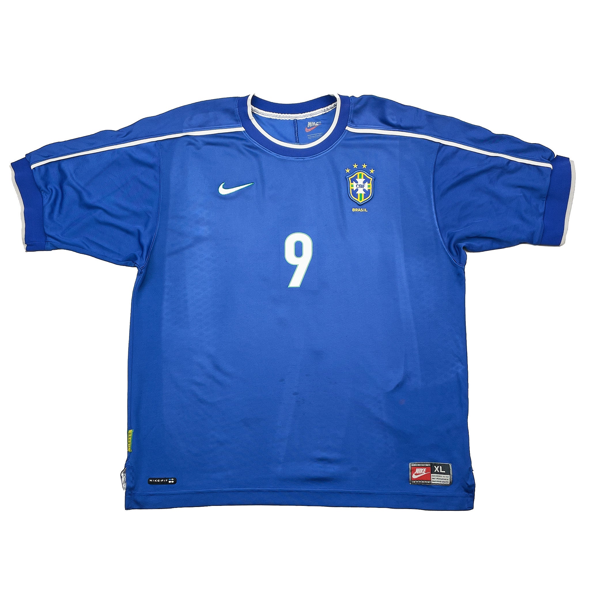 1998/00 Brazil Ronaldo #9 Away Shirt (XL) Nike | Cult Kits