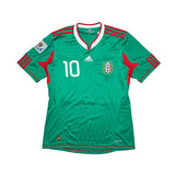 2010 MEXICO C.BLANCO #10 HOME SHIRT (M) ADIDAS