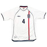 2001/03 England Gerrard #4 Home Shirt (L) Umbro